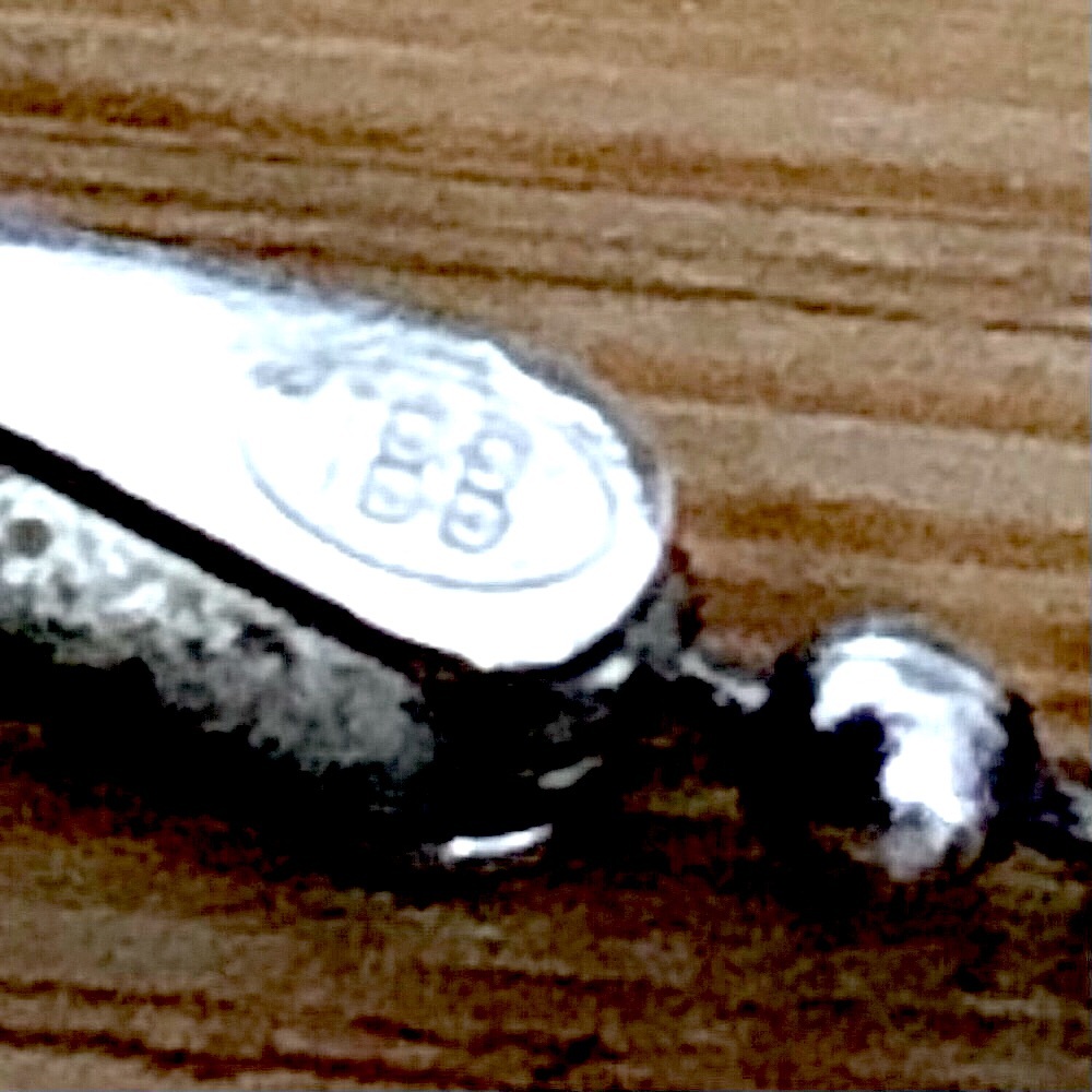 $76  Designer Estate Amber & Sterling Pendant With Designer Chain Marked IBB 925 - Picture 12 of 12